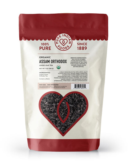 Assam Orthodox Tea, Certified Organic - 7 oz