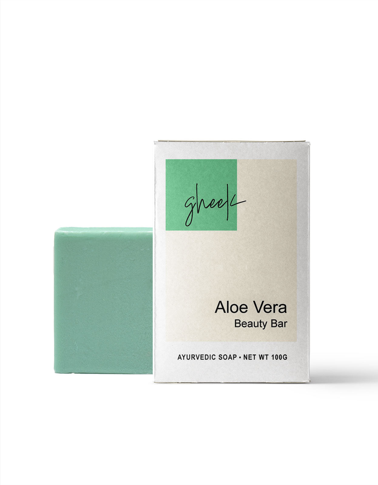 GHEEK Aloe Vera Beauty Bar, an ayurvedic soap