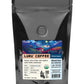 1 pouch of medium-dark roast LURU Coffee whole beans, a specialty organic indian coffee roasted on demand here in New Jersey