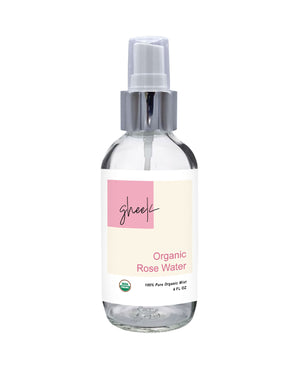 Rose Water (Cosmetic), Certified Organic - 4 oz