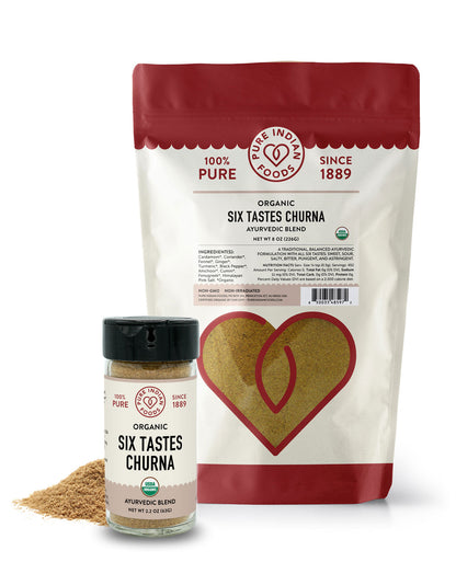 Ayurvedic Six Tastes Churna, Certified Organic