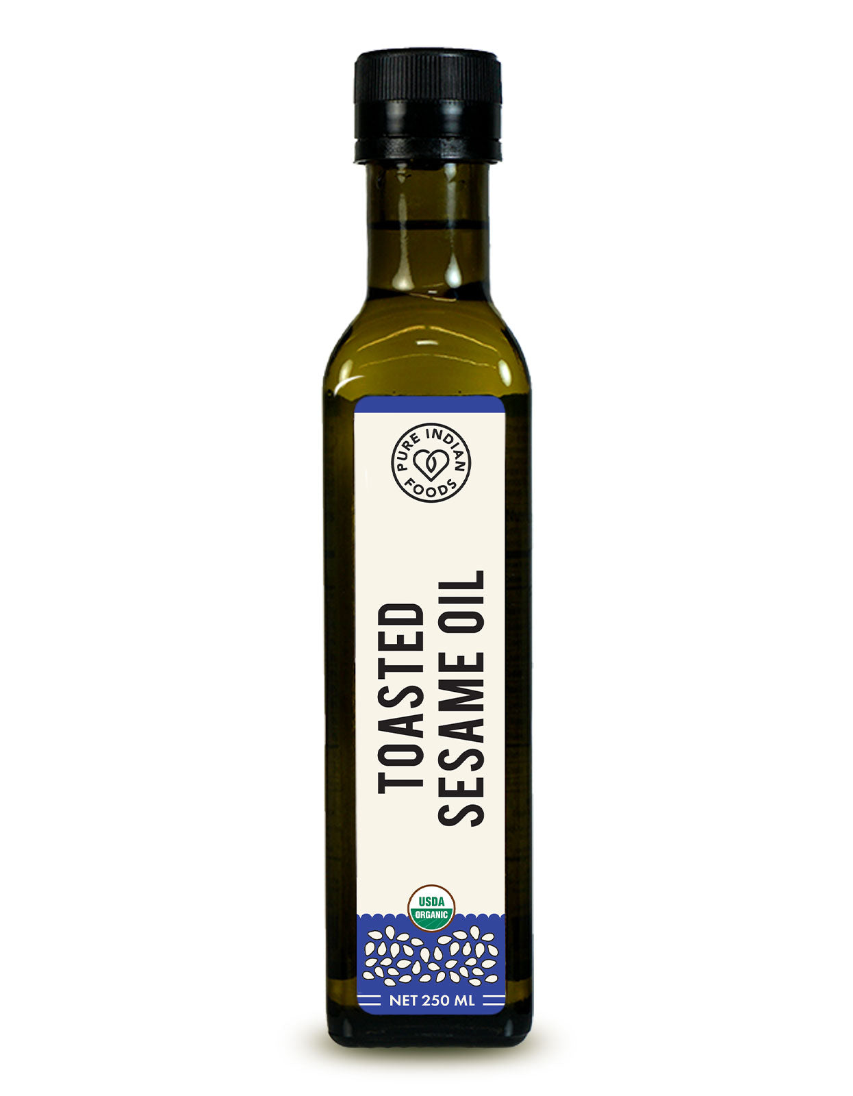 1 bottle organic toasted sesame oil from pure Indian foods