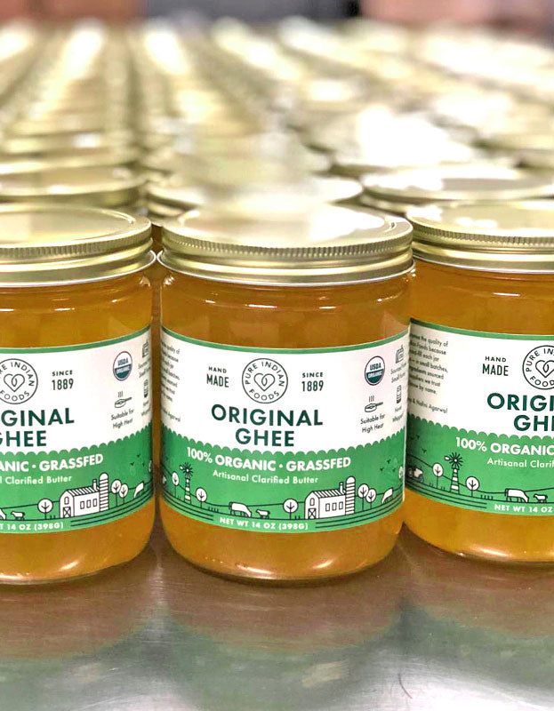  Grassfed Organic Ghee 7.8 Oz - Pure Indian Foods(R) Brand :  Baking And Cooking Ghee : Grocery & Gourmet Food