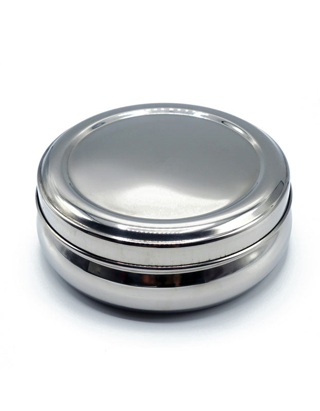 Indian Spice Tray Spice Box or Spice Rack also known as Masala Dani or Masala Dabba Stainless Steel